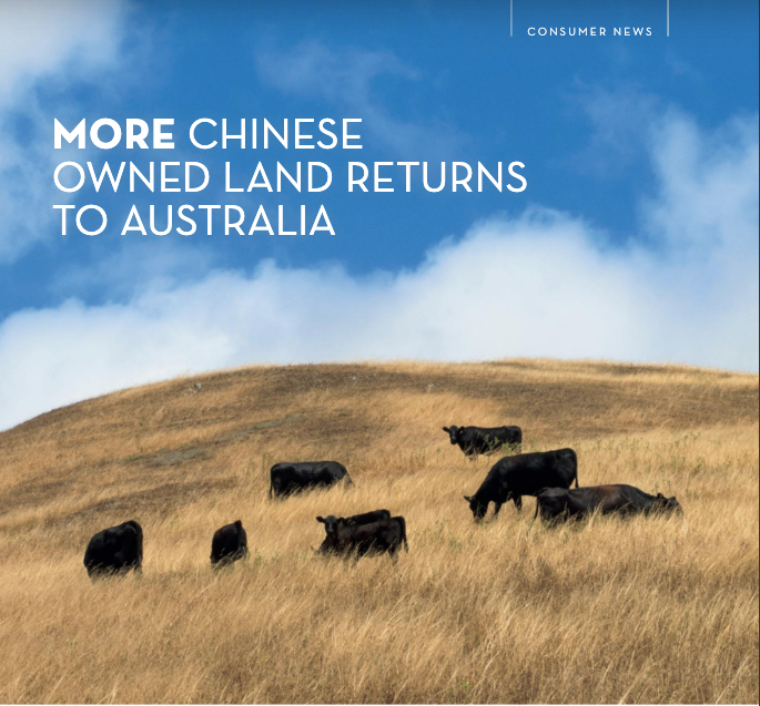 Chinese selling Australian farms